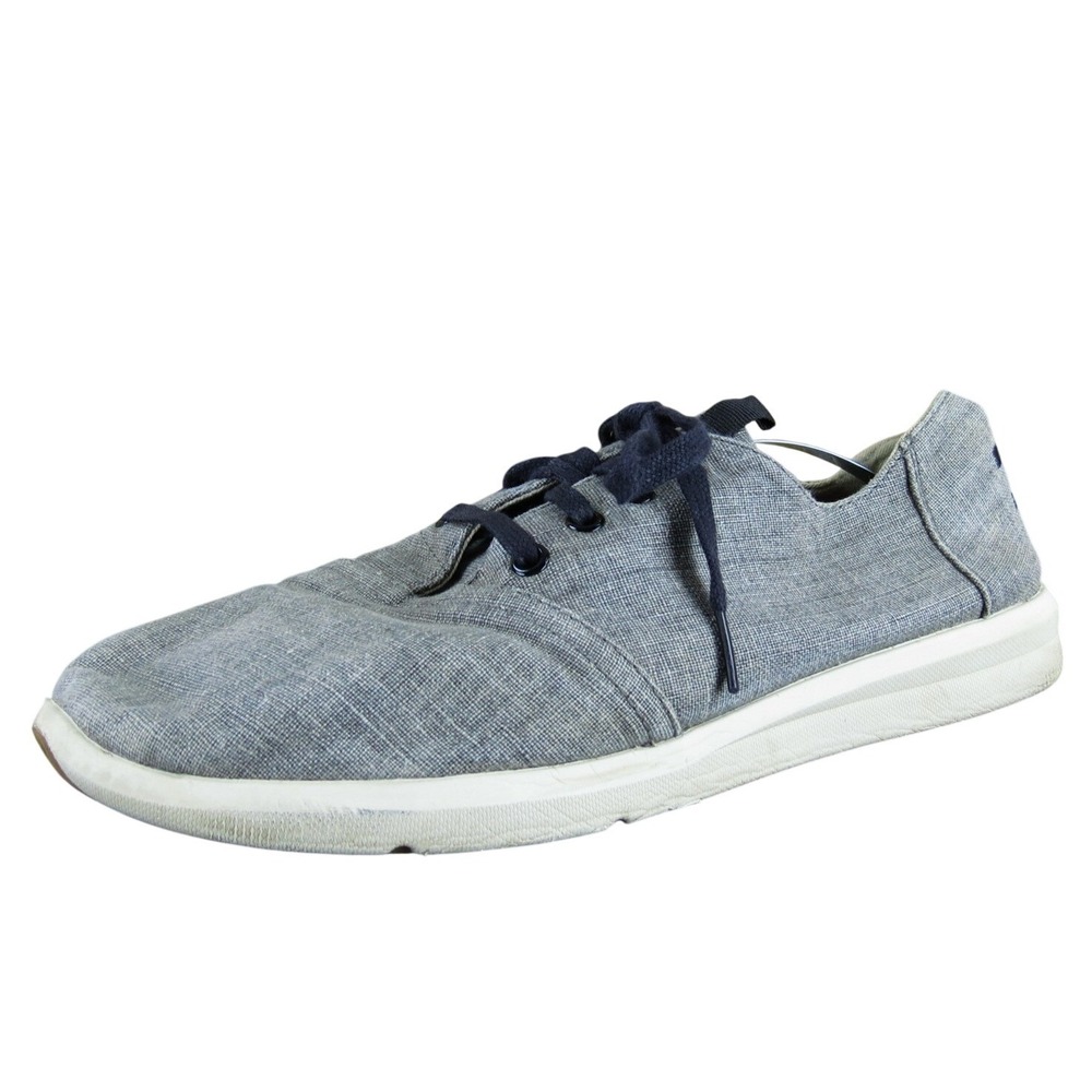 TOMS Men's ‎ Sneaker Gray Fabric Size 10.5 Medium Gently Used 2025